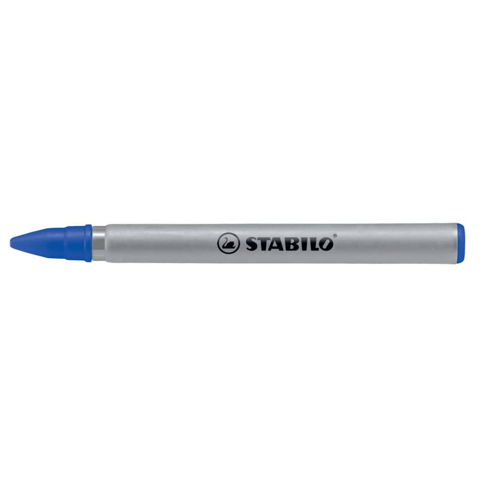 Marker, Permanent marker, Blue cap, CHISEL TIP, STABILO