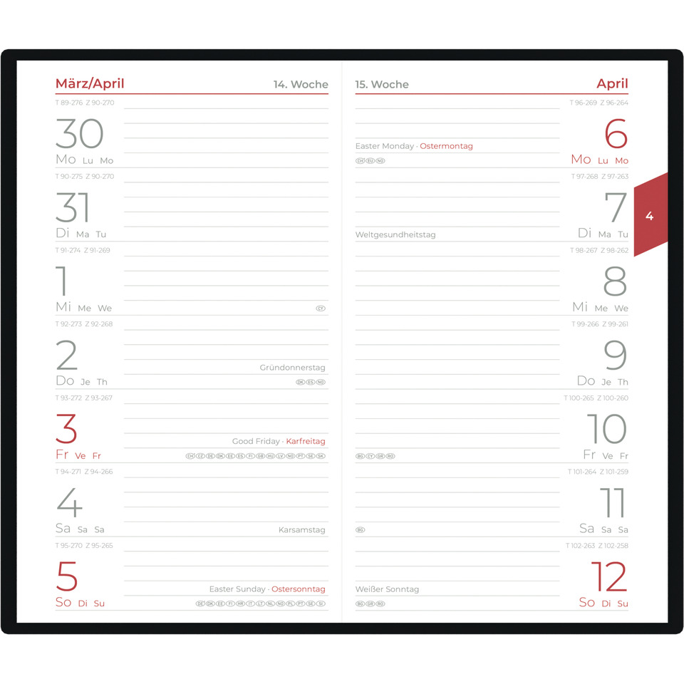 kalender, Wandkalender, Tagesplaner, Monatsansicht, Größeneinheit