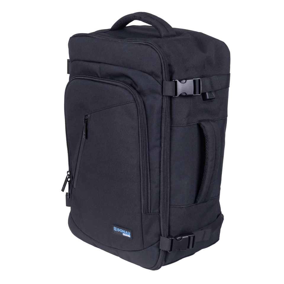 Rucksack, Taschen, Nylon, Schwarz, Seitentasche
