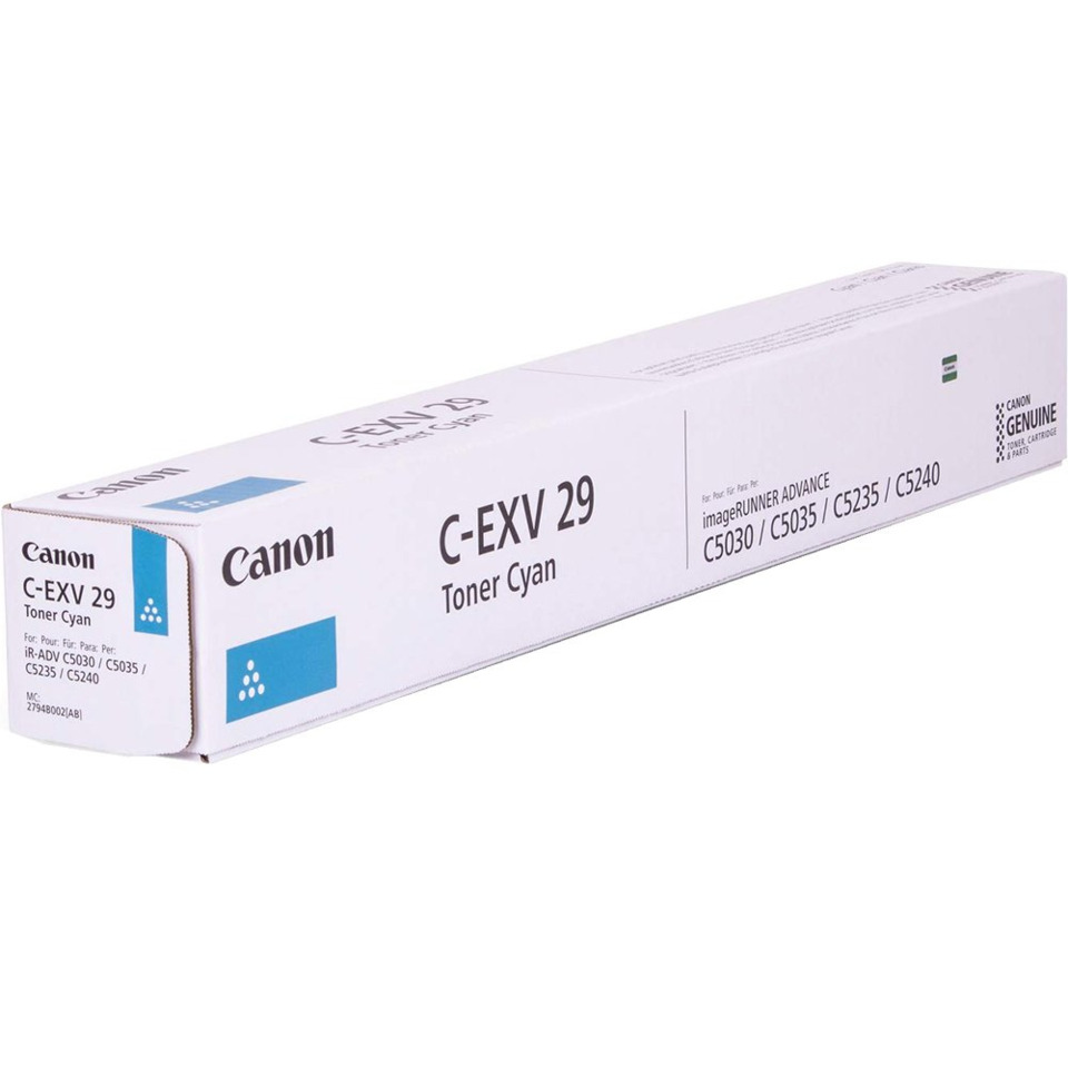 Toner Cyan, Canon C-EXV 29, Kyan-Toner, Druckertoner, C-EXV 29 Cyan