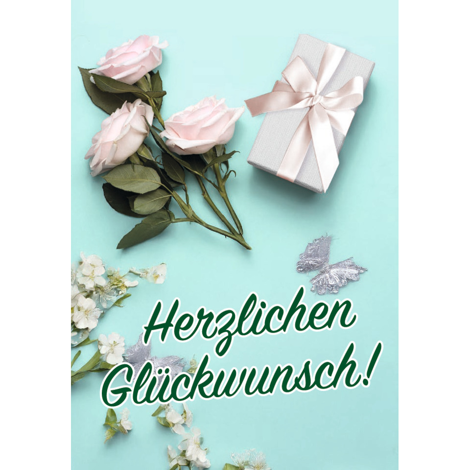 Blumen, Geschenk, Geschenkverpackung, Rosen, Grußkarte?