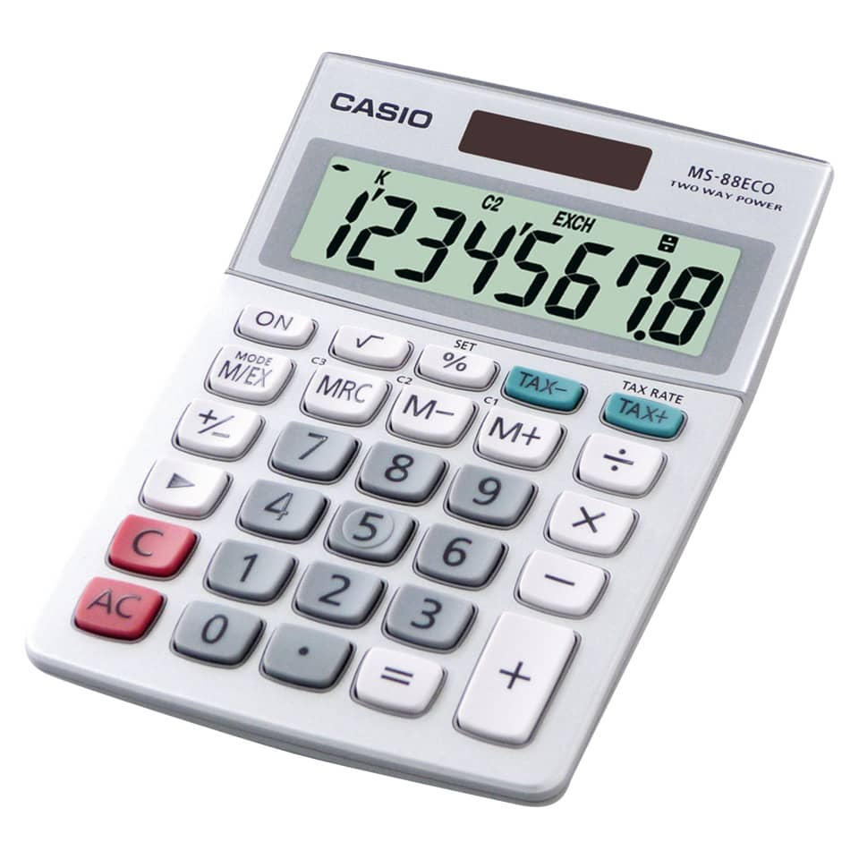 Taschenrechner, Casio, Tastenrechner, Elektronischer Rechner, Display