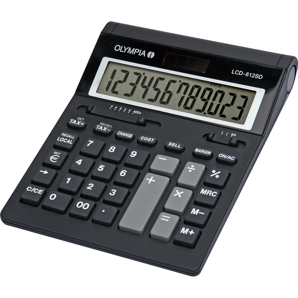 rechner, digital, LCD, solarpanel, tasten