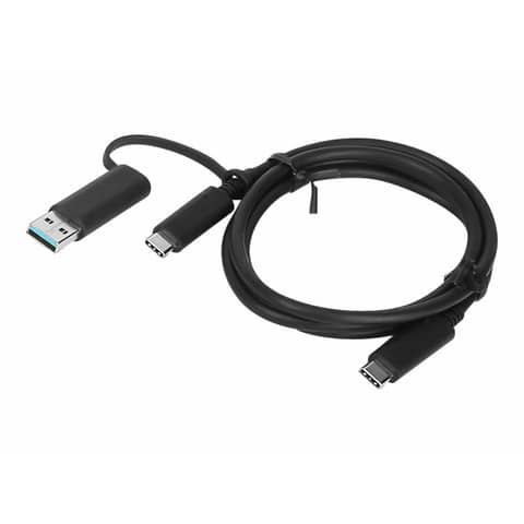 Lenovo Hybrid,USB-C auf USB-A,1m,schwarz Lenovo 4X90U90618