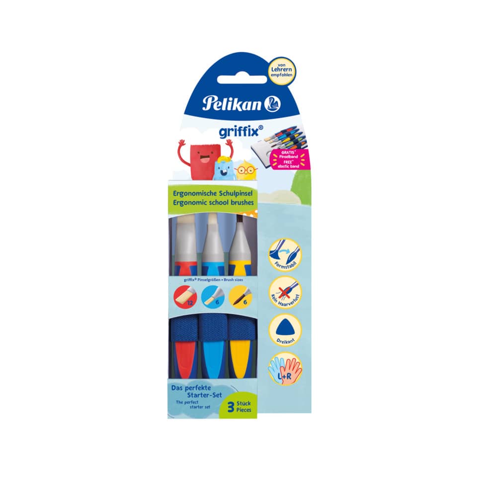 Schulpinsel, Ergonomische Pinsel, Starter-Set, Pinselset, Stifte-Set