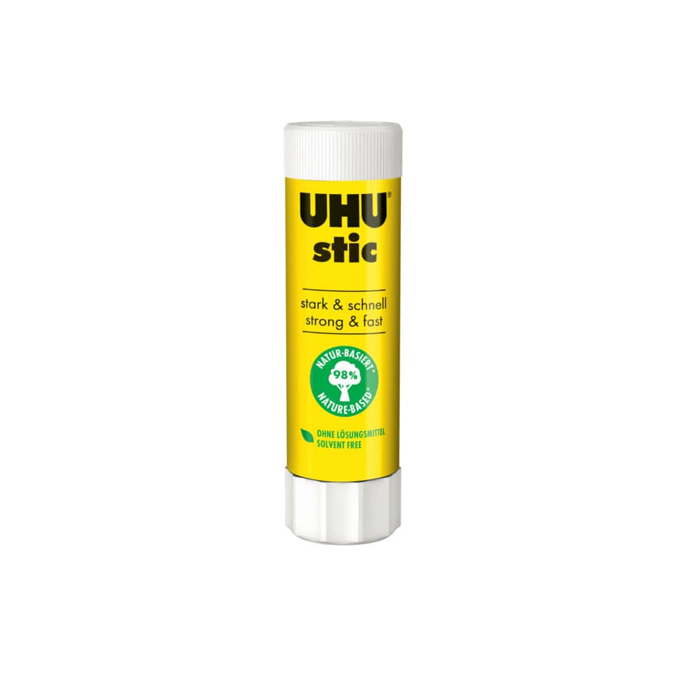 Klebestift, UHU Stic, Kleber, Naturbasierter Kleber, Stiftform