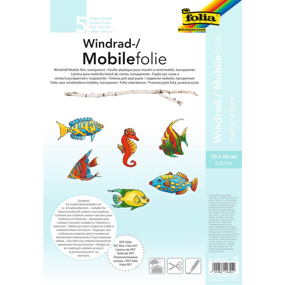 Windwall, Folie, Transparent, Windrad, Fischmotive