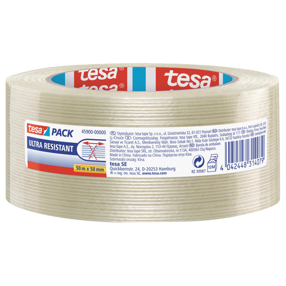 Klebeband, Abdeckband, Ultrahart, 50 mm Breite, Transparent
