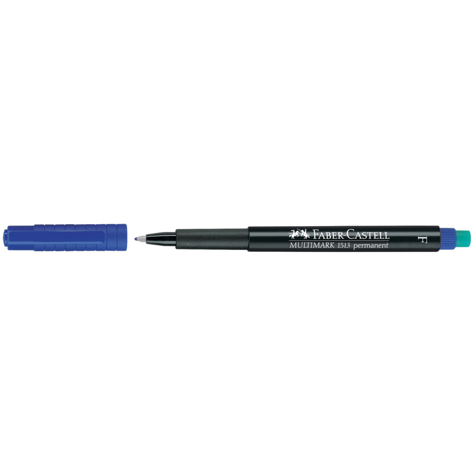 Permanentmarker, Marker, Pen, Blue cap, Feiner Punkt