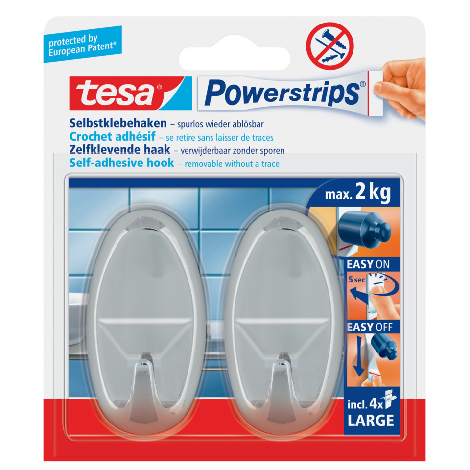 Self-adhesive Hooks, Klebekletten, Doppelhaken, Transparente Haken, Klebepads