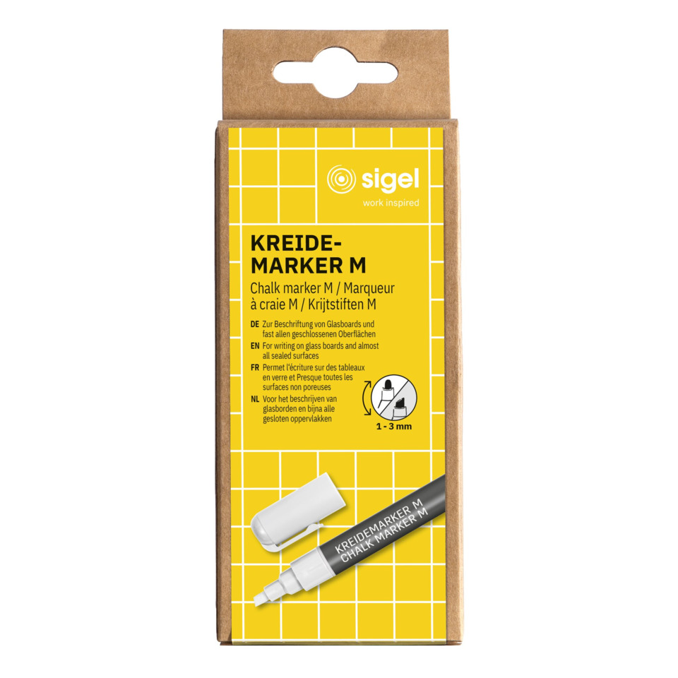 Kreide-Marker M, Kreide-Marker, Schreibmarker, Glasboard-Marker, Kreidehalter