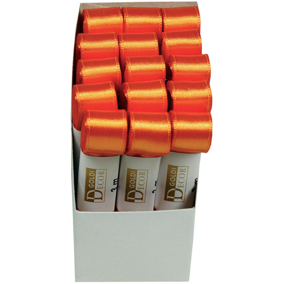 Bandkielchen, Satinband, Spitzenschnur, Orangerot, Dekorband