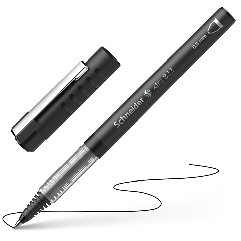 Filzstift, Tintenroller, Schreiber, 0,3 mm, Schneider Xtra 823