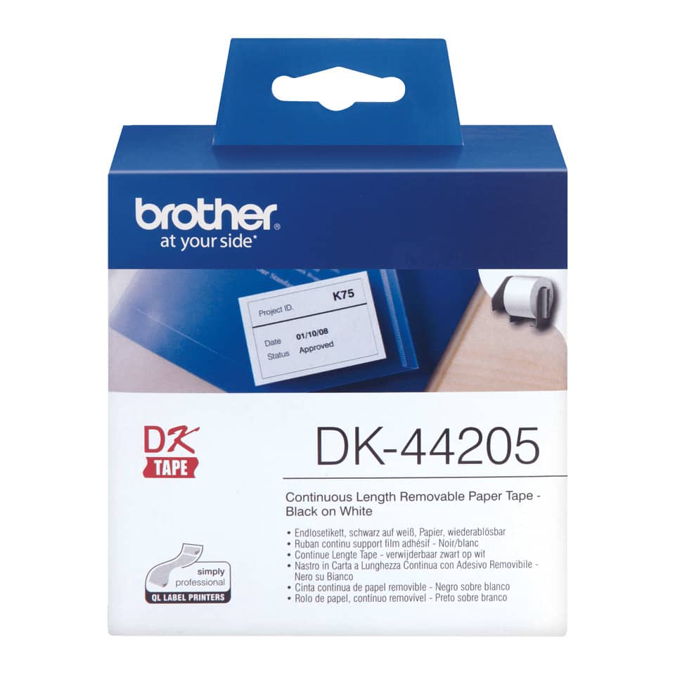 Klebeband, Etikettenband, Papierband, DK-44205, Brother DK-44205