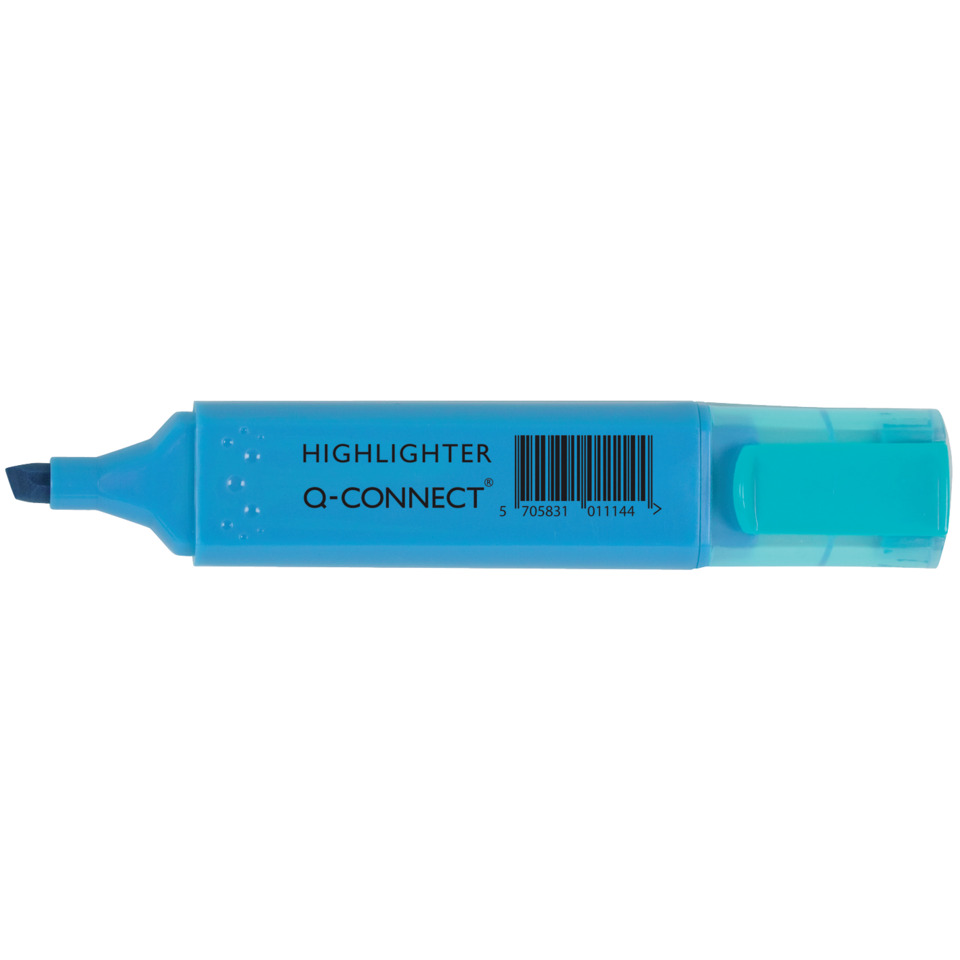 Highlighter, Marker, Blau, Kunststoffspitze, Tinte