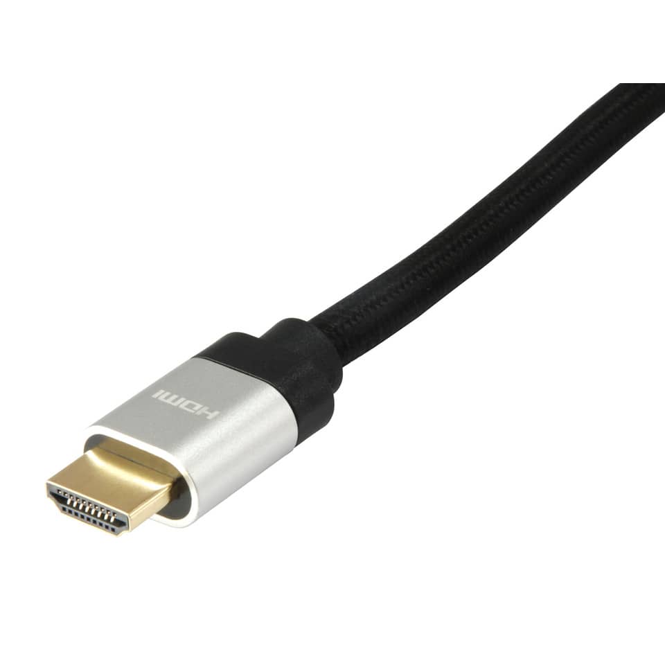 HDMI, Kabel, DisplayPort, Goldkontakte, geflochten