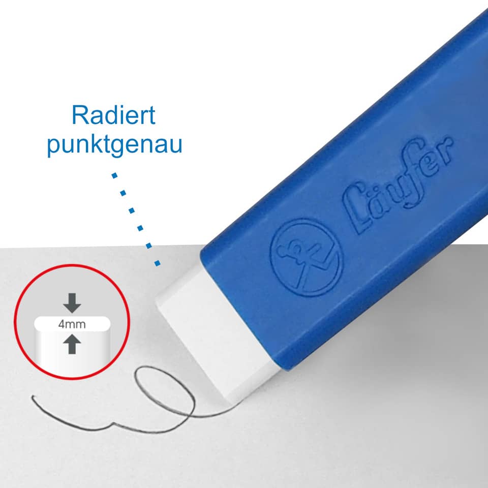 Korrekturpfeife, Radierer, Radierkauf, Bleistift Radiergummi, 4 mm Radiergummi