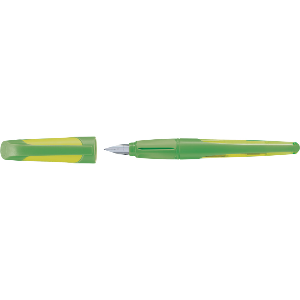 Fountain pen, Nib, Green pen, Cap, Plastic