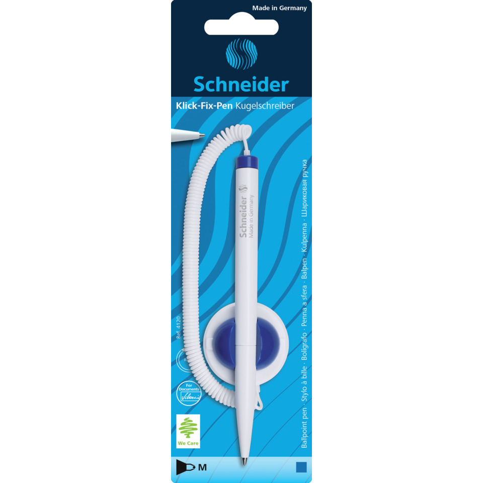 Kugelschreiber, Kugelschreiber mit Druckknopf, Kugelminenstift, Kugelschreiber mit Spiralkabel, Schneider Kugelschreiber