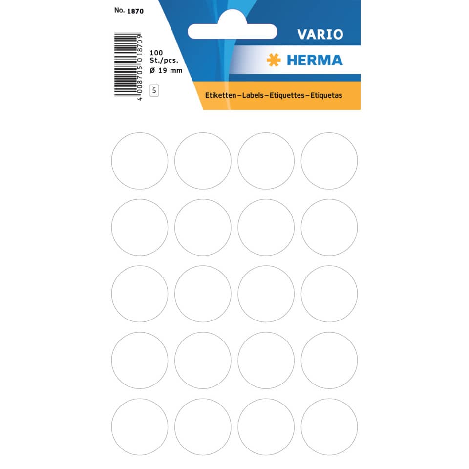 Etiketten, Aufkleber, Klebepunkte, Runde Sticker, Selbstklebende Etiketten