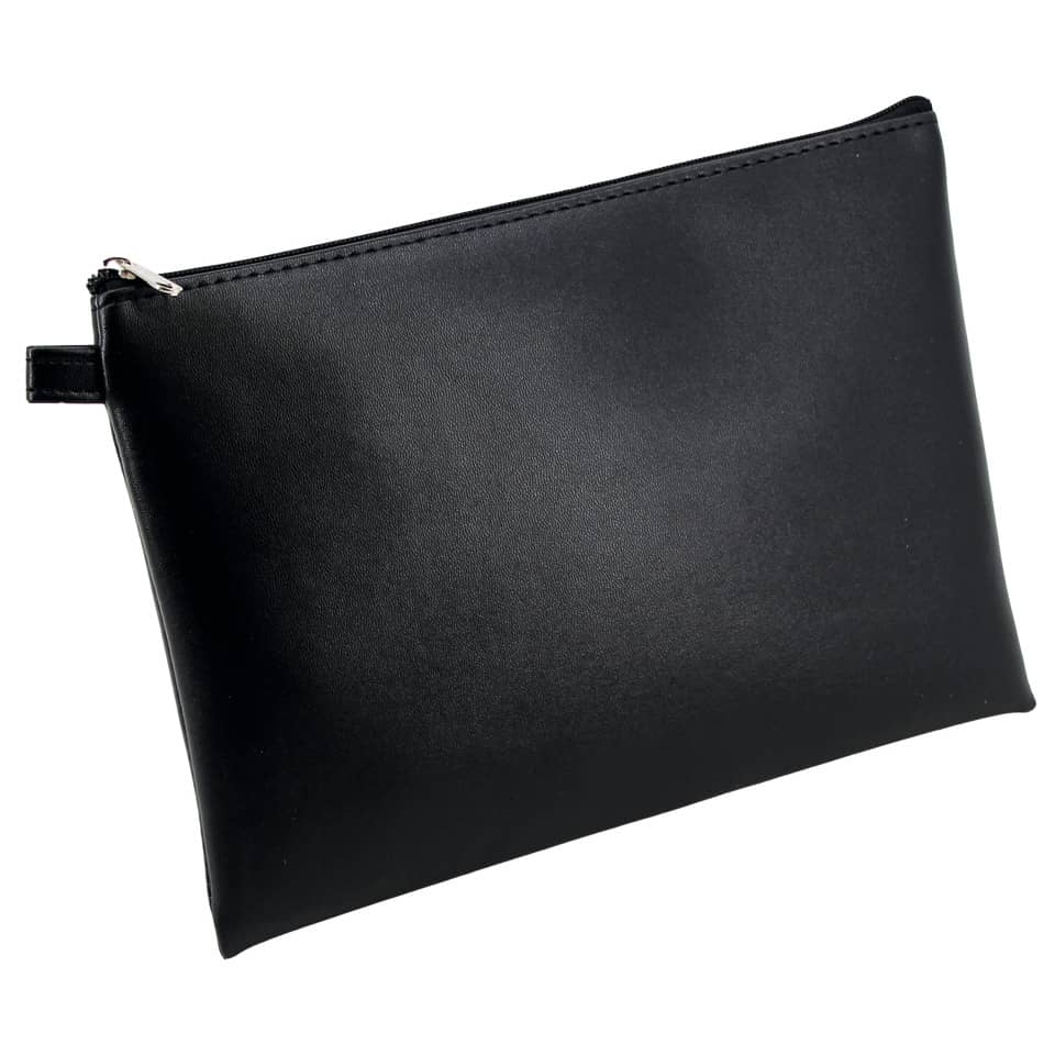 beutel, clutch, schwarz, reissverschluss, leder