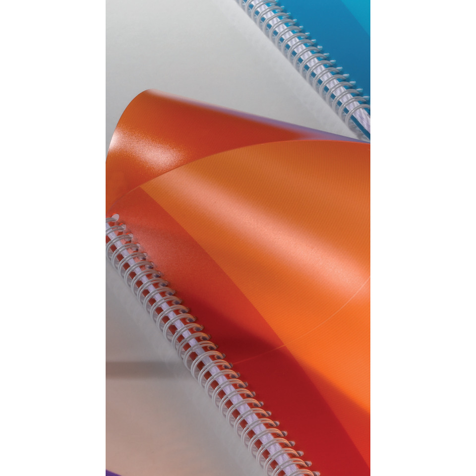 Notizbuch, Spiralbindung, Korkorange, Cover, Papier