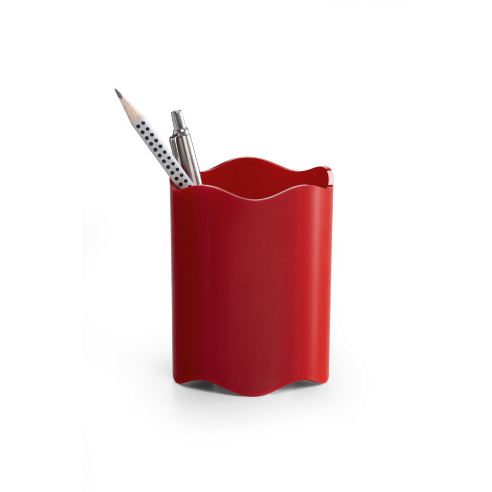 Stifthalter, Stiftset, Schreibtisch-Organizer, rote Hülle, Kernformer