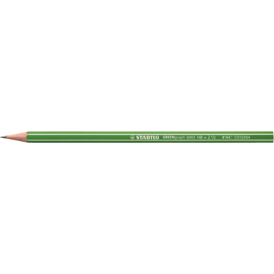 Bleistift, Grün, HB3, Grafikbleistift, Stabilo