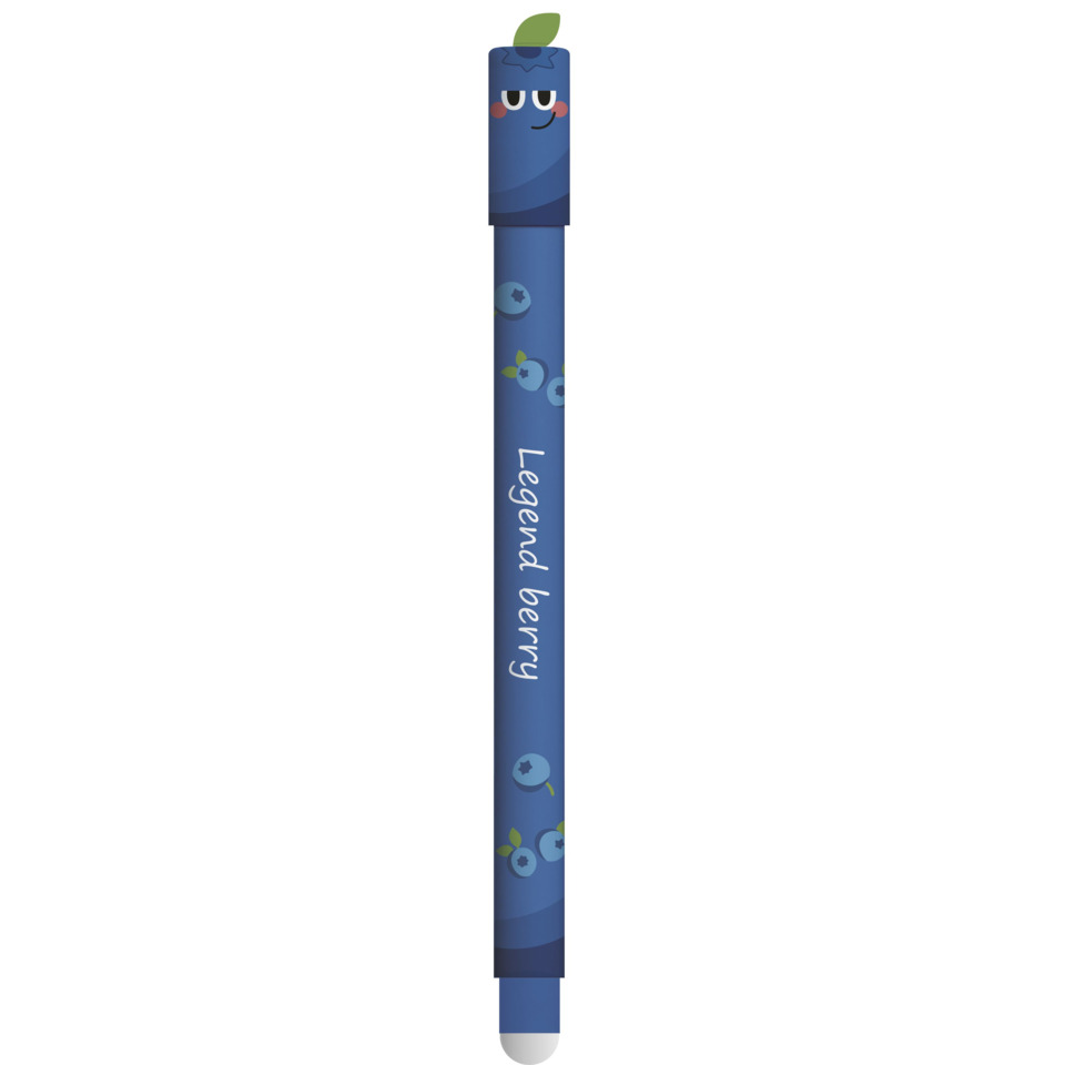 Stift, Kugelschreiber, Blaue Farbe, Beerenmuster, Leuchtendes Motiv