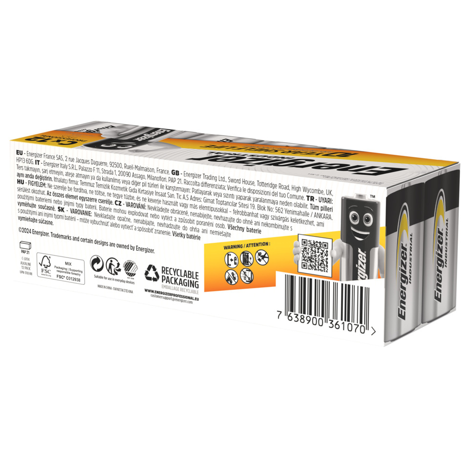 AA-Batterien, Akkubatterie, Alkaline-Batterie, Energieriegel, Verpackungskarton