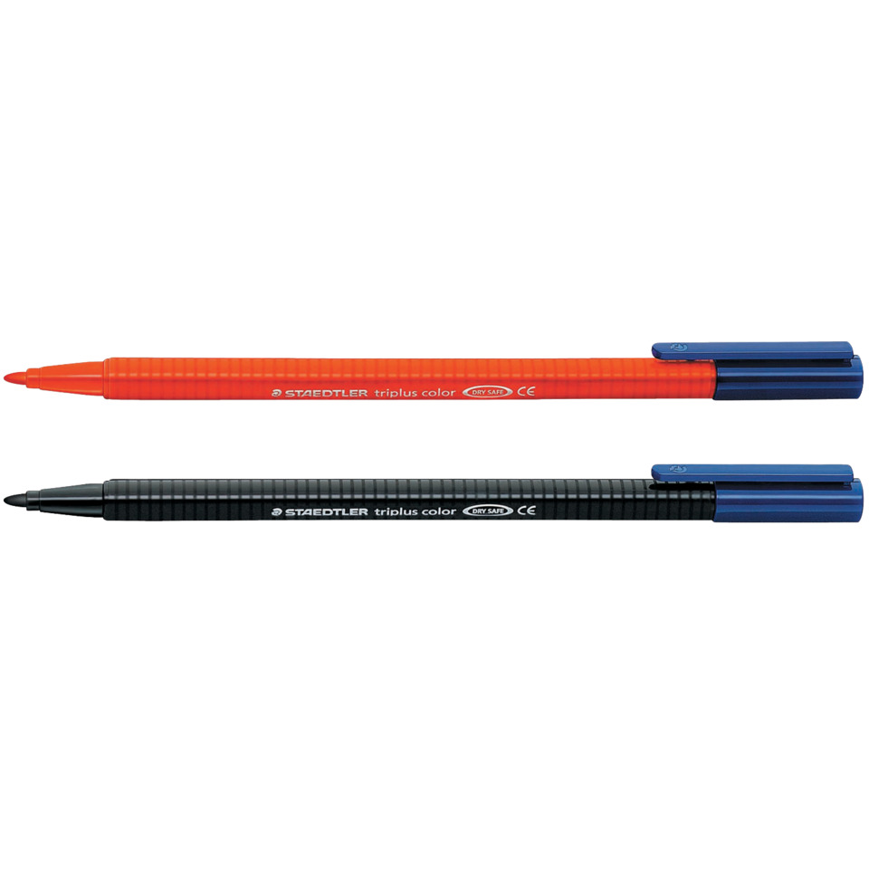 Marker, Textmarker, Dubbelspitz, Staedtler, Triplus color