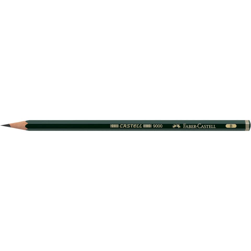 Bleistift, HB, Holzbleistift, grün, rundgeschnitzt