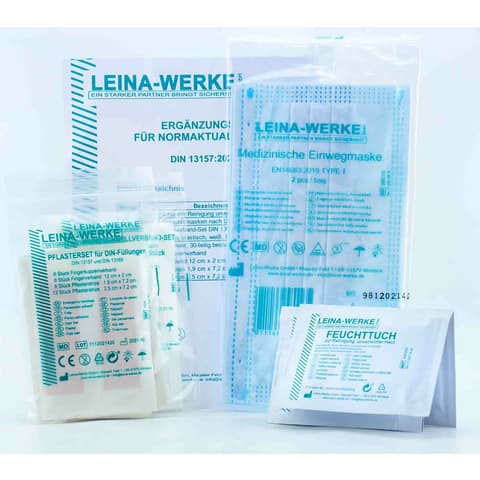Erste Hilfe Material Nachfüllung DIN 13157 neue Norm LEINA-WERKE REF 24007