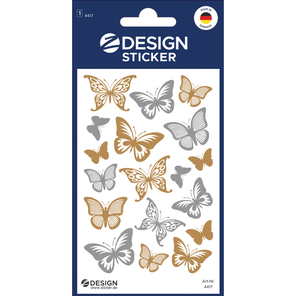 Schmetterlinge, Sticker, Schablone, Designaufkleber, Motivsticker