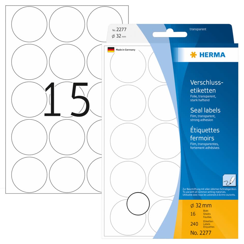 etiketten, aufkleber, klebefläche, durchmesser-32mm, papierblätter
