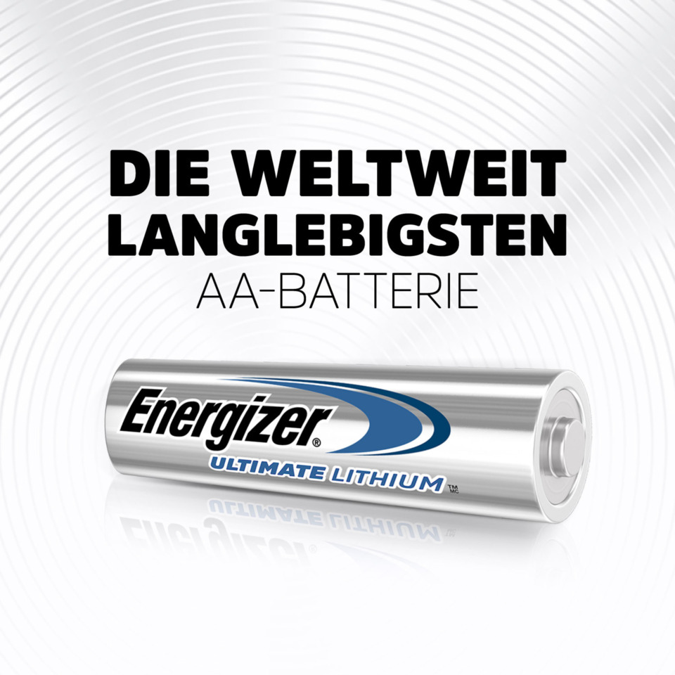 AA-Batterie, Lithium, Energetic, Ultimate Lithium, Batterie AA, AA‑Batterie, Lithium, Energizer, Knopfzelle, Batterie