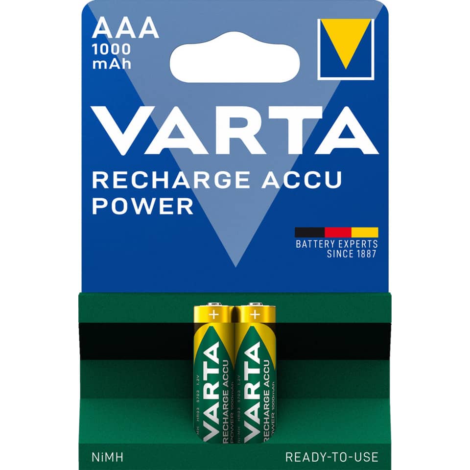 AA-Batterie, VARTA, aufladbar, Leistung, NiMH