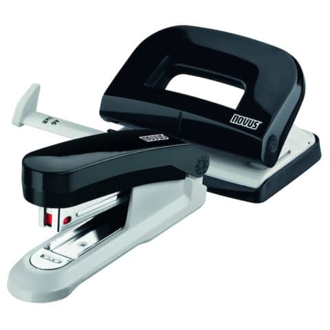 Heftgerät E15 + Locher E210, schwarz NOVUS 020-1829