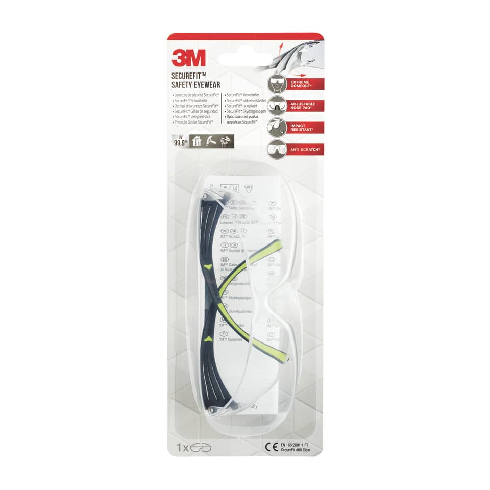 Schutzbrille, Safety Eyewear, Anti-scratch, Glasbrille, Ergo Fit