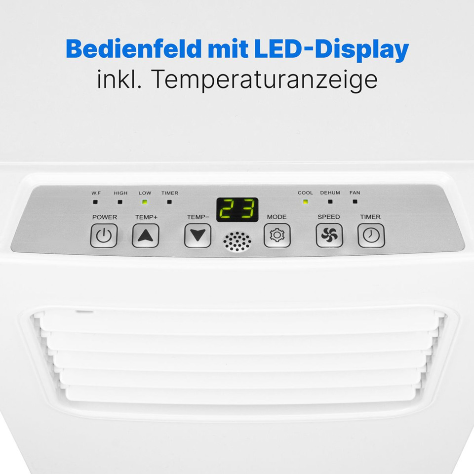 Klimagerät, Luftkühler, Klimaanlage, LED-Display, Temperaturanzeige