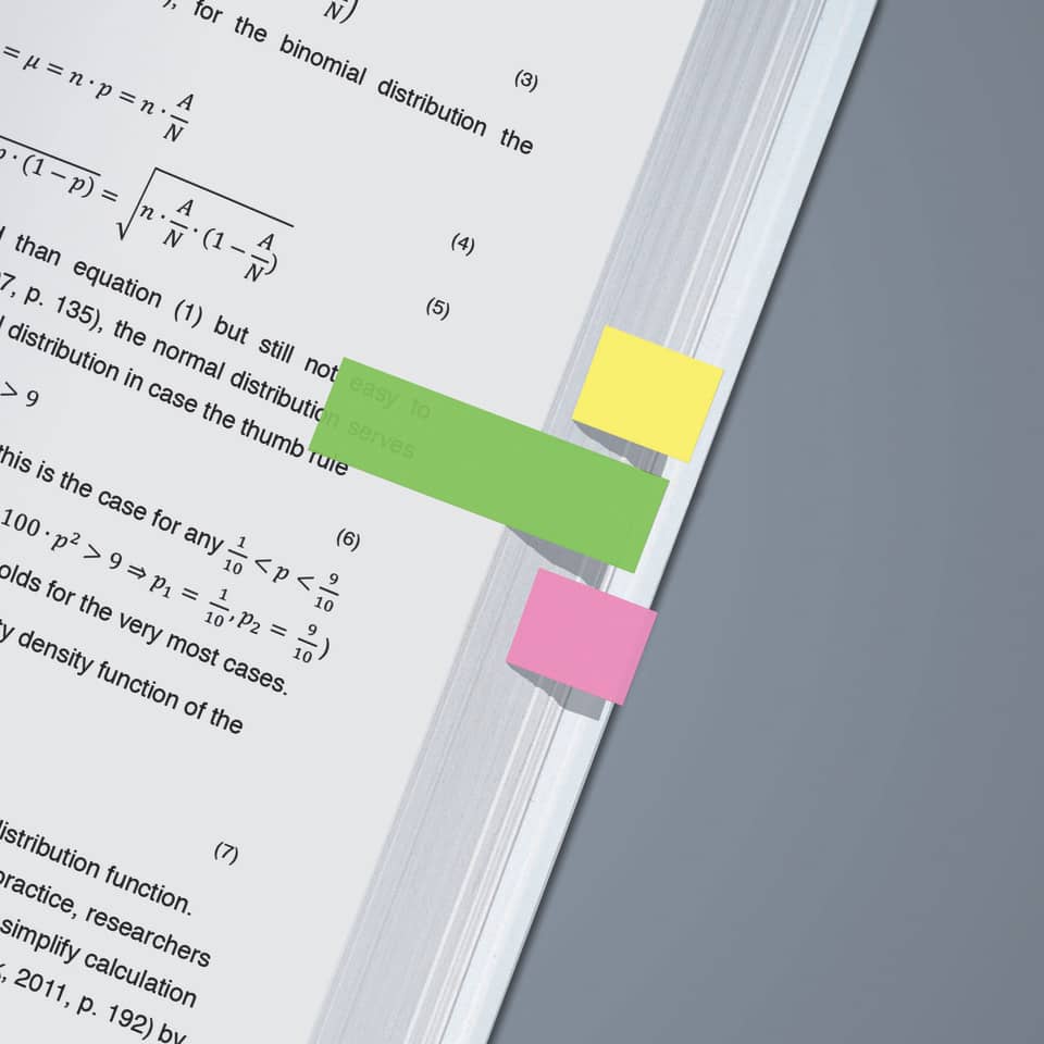 Ordner, Dokument, Notizen, Stifte, Tabs