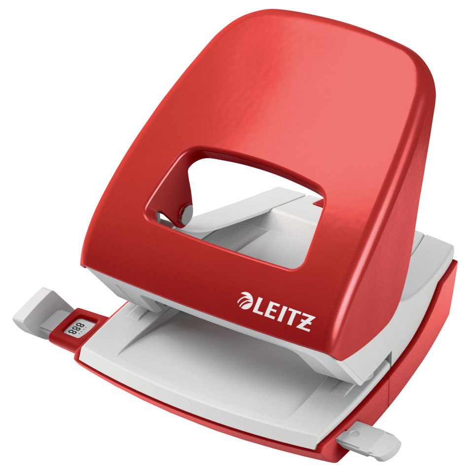 Locher, Stempel, Rot, Leitz, Schneid-Heftgerät