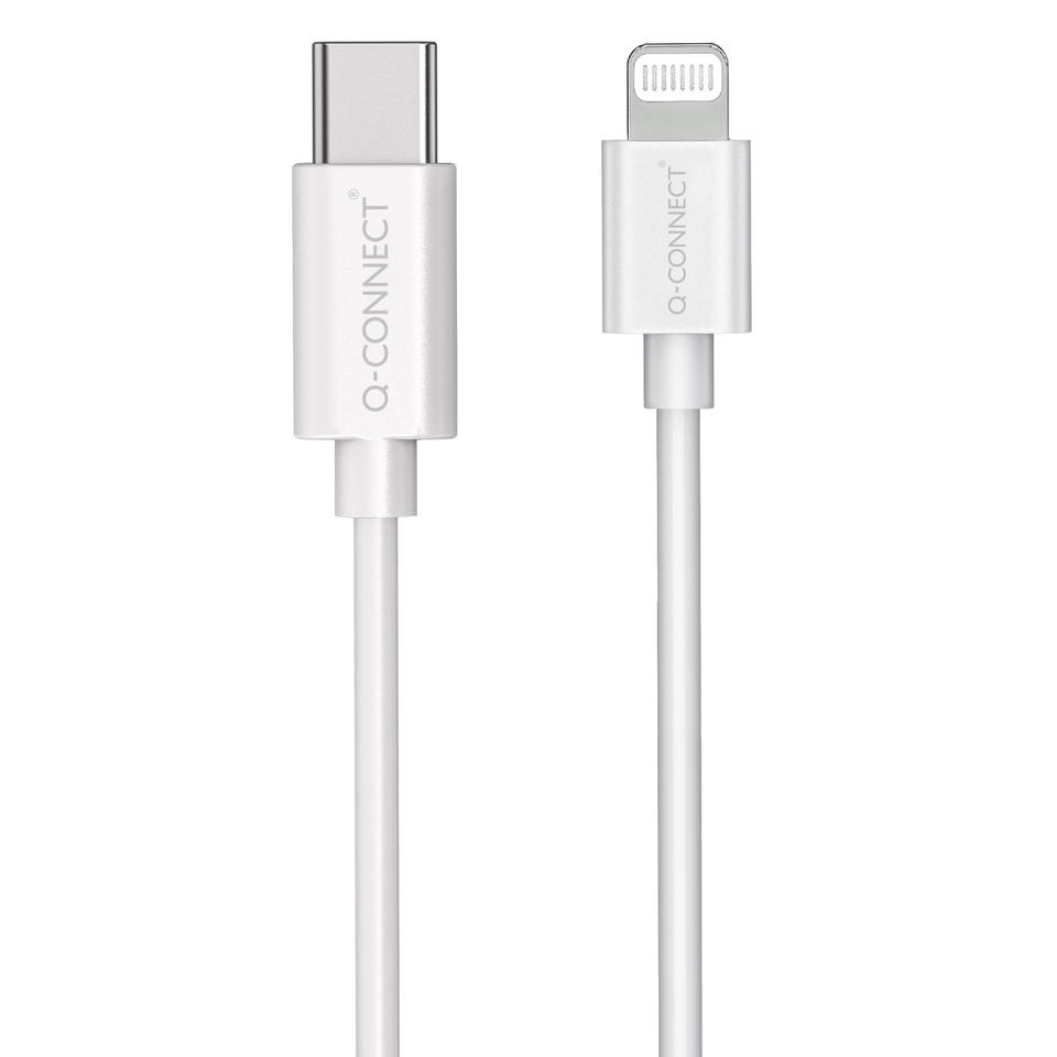 USB-C zu Lightning, Kabel, Weiß, Synchronisieren, Laden