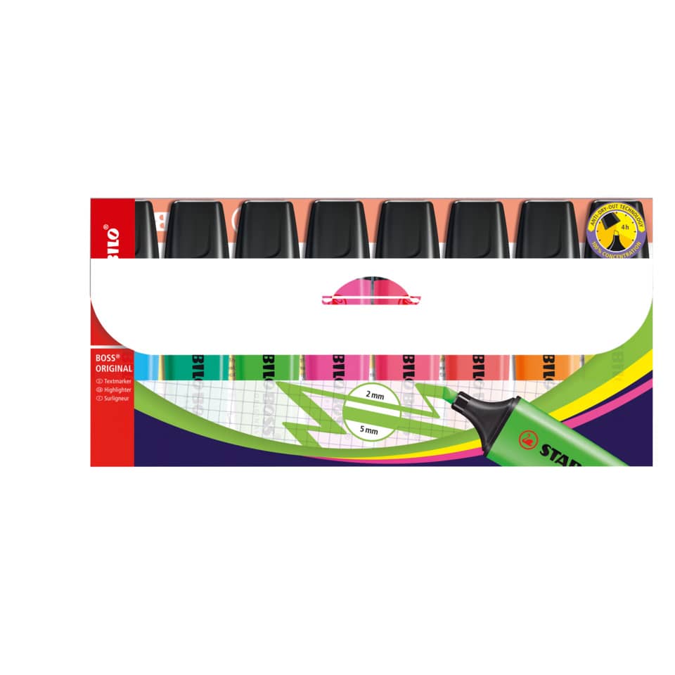 Filzstift, Marker, Whiteboard-Marker, 2-5 mm Spitzen, Kunststoffkappe