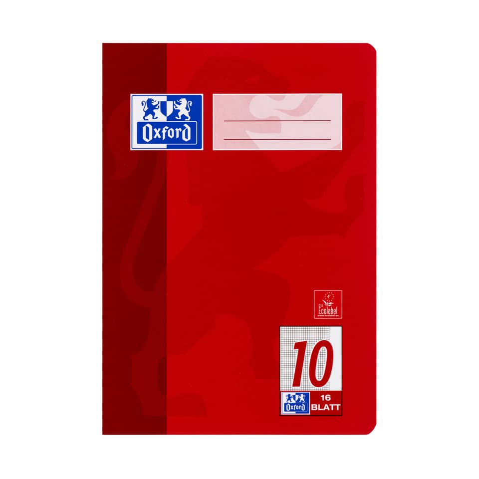 Heft, A5, 90g/m², 16 Blatt, Lin.10, kariert OXFORD 100050372