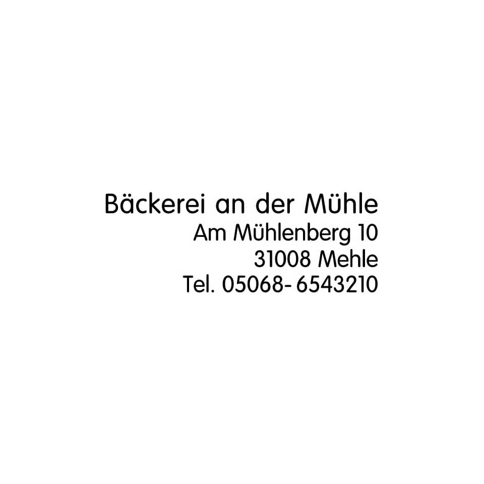 Text, Adresse, Schwarz-auf-Weiß, Hinweis, Mehle-Bäckerei