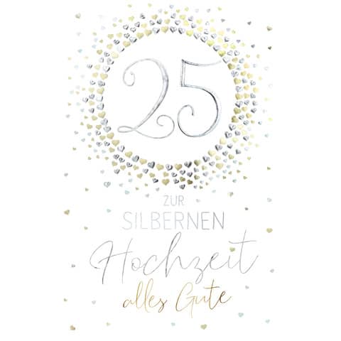 Silberhochzeitskarte  71-1050