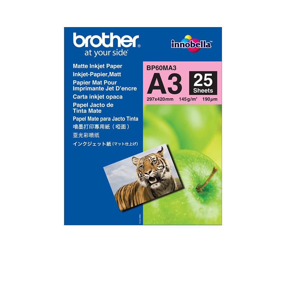 A3, Tintenstrahldruck-Papier, Matt, Papierpackung, 25 Blätter