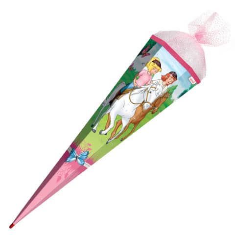 Schultüte, Bibi & Tina-Pferdefreunde, 85cm, Organzaverschluss ROTH 678804