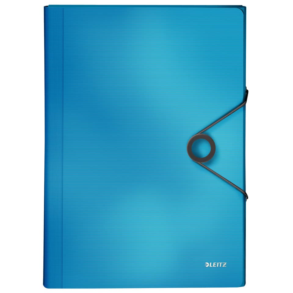 Reise-Organiser, Notizbuch, Spiralbind, Gummiband, Aqua Blau